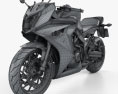 Honda CBR650F 2015 3Dモデル wire render