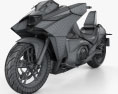 Honda NM4 Vultus 2014 3D模型 wire render