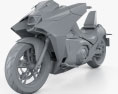 Honda NM4 Vultus 2014 3D модель clay render