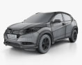 Honda HR-V EX-L 2018 Modèle 3d wire render