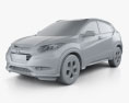 Honda HR-V EX-L 2018 3D 모델  clay render