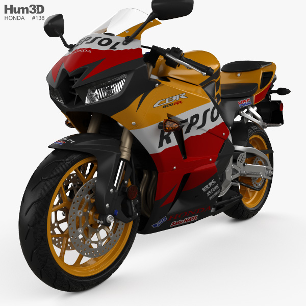 Honda CBR600RR 2015 3D model