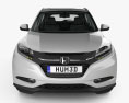 Honda HR-V EX-L con interior 2018 Modelo 3D vista frontal