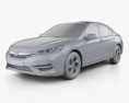 Honda Accord LX 2015 3d model clay render