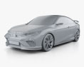 Honda Civic coupe Concept 2015 3d model clay render