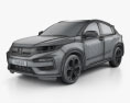 Honda XR-V 2018 3d model wire render