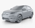 Honda XR-V 2018 3d model clay render