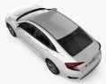 Honda Civic LX 2019 3d model top view