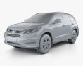 Honda CR-V LX 2018 Modello 3D clay render