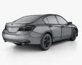 Honda Accord LX 인테리어 가 있는 2019 3D 모델 