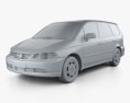 Honda Odyssey (JP) 2003 3D 모델  clay render