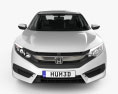 Honda Civic LX con interni 2019 Modello 3D vista frontale