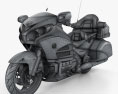 Honda GL1800 Gold Wing 2015 3D 모델  wire render