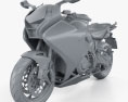 Honda VFR1200F 2015 3D-Modell clay render
