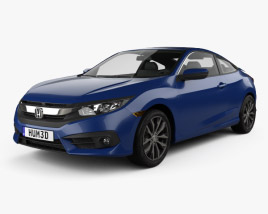 3D model of Honda Civic coupe 2019