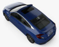 Honda Civic coupe 2019 3D模型 顶视图