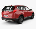 Honda CR-V Touring mit Innenraum 2017 3D-Modell Rückansicht