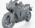Honda RC213V-S Prototype 2015 Modèle 3d clay render
