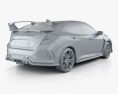 Honda Civic Type R プロトタイプの 5ドア ハッチバック 2019 3Dモデル