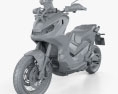 Honda X-ADV 2017 3Dモデル clay render