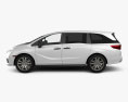 Honda Odyssey LX 2021 3d model side view
