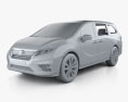 Honda Odyssey LX 2021 3D 모델  clay render