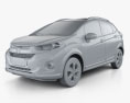 Honda WR-V 2020 3D-Modell clay render