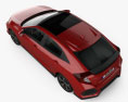 Honda Civic Sport Fließheck 2019 3D-Modell Draufsicht