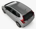 Honda Fit LX 2020 3D-Modell Draufsicht