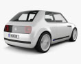 Honda Urban EV 2020 3D-Modell Rückansicht