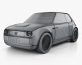 Honda Urban EV 2020 3D 모델  wire render