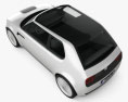 Honda Urban EV 2020 3D-Modell Draufsicht