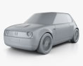 Honda Urban EV 2020 3D-Modell clay render