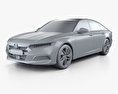 Honda Accord LX US-spec 세단 2021 3D 모델  clay render