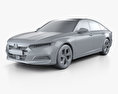 Honda Accord Touring US-spec セダン 2021 3Dモデル clay render