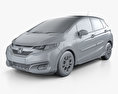 Honda Fit ハイブリッ Cross Style JP-spec 2018 3Dモデル clay render