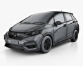 Honda Fit RS JP-spec 2018 3Dモデル wire render