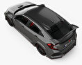 Honda Civic Type-R プロトタイプの ハッチバック HQインテリアと 2019 3Dモデル top view