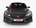 Honda Civic Type-R Prototype hatchback with HQ interior 2019 3d model front view