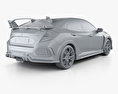 Honda Civic Type-R プロトタイプの ハッチバック HQインテリアと 2019 3Dモデル