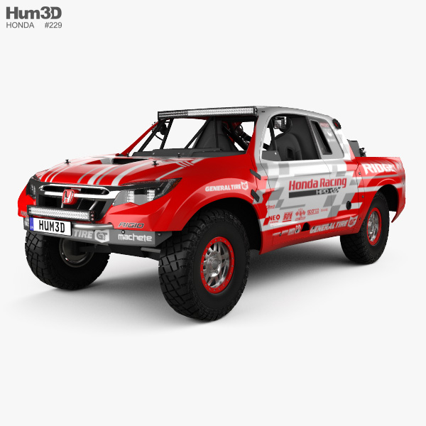 Honda Ridgeline Baja Race Truck 2020 3D модель