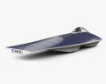 Honda Dream Solar Car 1998 3D-Modell Rückansicht