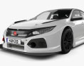 Honda Civic TCR 해치백 2021 3D 모델 