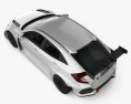 Honda Civic TCR 해치백 2021 3D 모델  top view