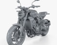 Honda CB1000R 2018 Modello 3D clay render