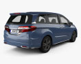 Honda Odyssey J EXV 2021 3d model back view
