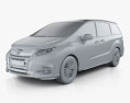 Honda Odyssey J EXV 2021 3d model clay render