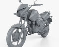 Honda Unicorn 160 2017 Modello 3D clay render