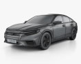 Honda Insight Touring 2022 3D模型 wire render