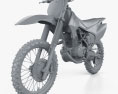 Honda CRF150F 2018 3D-Modell clay render